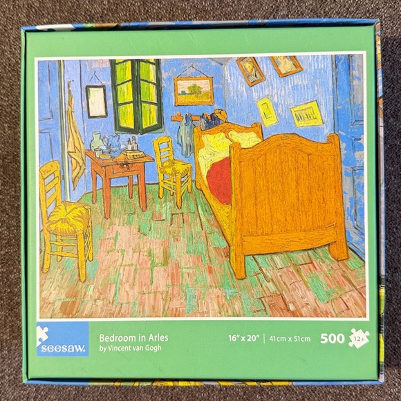 Seesaw Puzzle Vincent van Gogh Wheat Fields with Cypresses, Bedroom In Arles NWT - Picture 7 of 7